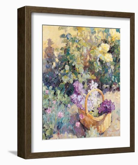 Basket with Flowers-Edward Noott-Framed Art Print