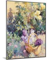 Basket with Flowers-Edward Noott-Mounted Art Print