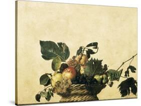 Basket with Fruit-Caravaggio-Stretched Canvas