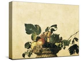 Basket with Fruit-Caravaggio-Stretched Canvas