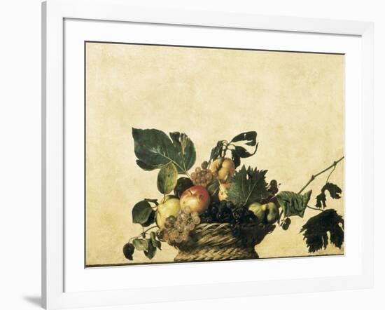 Basket with Fruit-Caravaggio-Framed Art Print