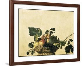 Basket with Fruit-Caravaggio-Framed Art Print