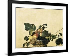 Basket with Fruit-Caravaggio-Framed Art Print