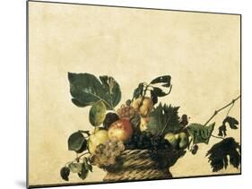 Basket with Fruit-Caravaggio-Mounted Art Print