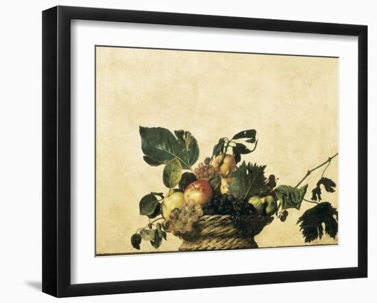 Basket with Fruit-Caravaggio-Framed Art Print