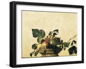 Basket with Fruit-Caravaggio-Framed Art Print