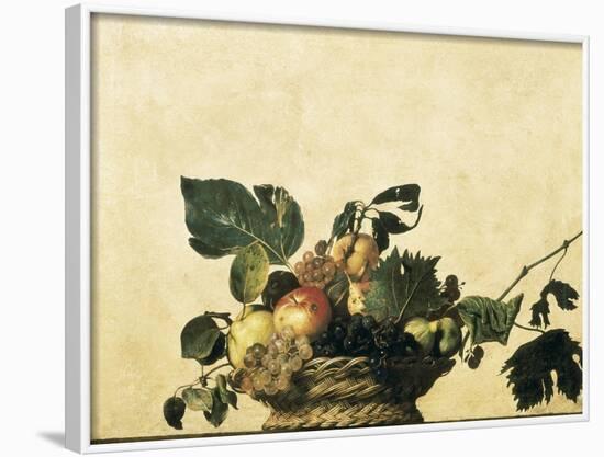 Basket with Fruit-Caravaggio-Framed Art Print