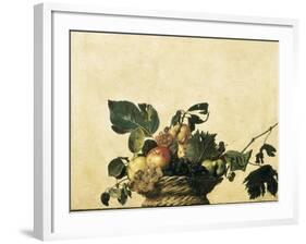 Basket with Fruit-Caravaggio-Framed Art Print