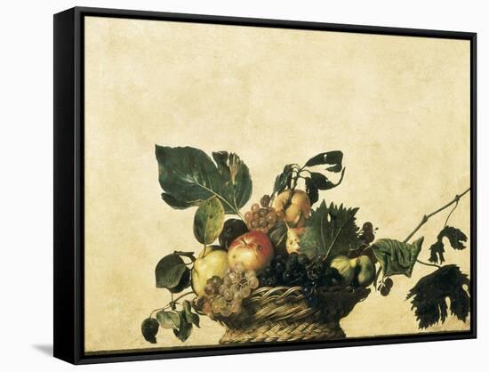 Basket with Fruit-Caravaggio-Framed Stretched Canvas