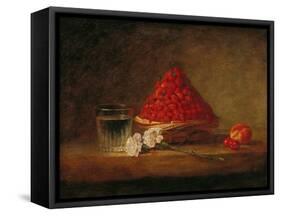 Basket with Wild Strawberries, circa 1761-Jean-Baptiste Simeon Chardin-Framed Stretched Canvas