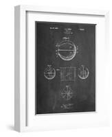 Basketball 1929 Game Ball Patent-Cole Borders-Framed Art Print