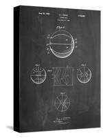 Basketball 1929 Game Ball Patent-Cole Borders-Stretched Canvas