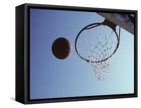 Basketball and Hoop-Paul Sutton-Framed Stretched Canvas