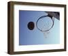 Basketball and Hoop-Paul Sutton-Framed Photographic Print