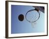 Basketball and Hoop-Paul Sutton-Framed Photographic Print