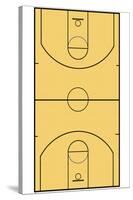 Basketball Court Layout Sports Poster-null-Stretched Canvas