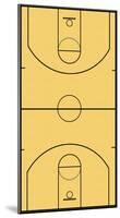 Basketball Court Layout Sports-null-Mounted Poster