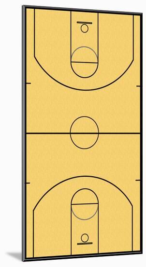 Basketball Court Layout Sports-null-Mounted Poster