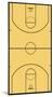 Basketball Court Layout Sports-null-Mounted Poster