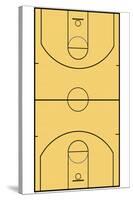 Basketball Court Layout Sports-null-Stretched Canvas