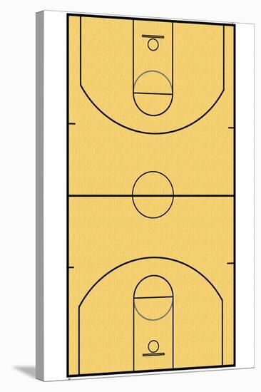 Basketball Court Layout Sports-null-Stretched Canvas