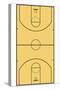 Basketball Court Layout Sports-null-Stretched Canvas