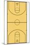 Basketball Court Layout Sports-null-Mounted Poster