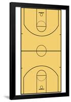 Basketball Court Layout Sports-null-Framed Poster