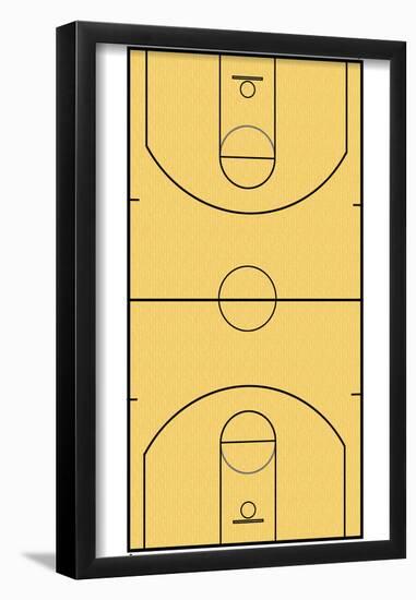 Basketball Court Layout Sports-null-Framed Poster