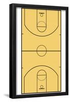 Basketball Court Layout Sports-null-Framed Poster