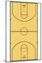 Basketball Court Layout Sports-null-Mounted Poster