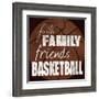 Basketball Friends-Lauren Gibbons-Framed Art Print