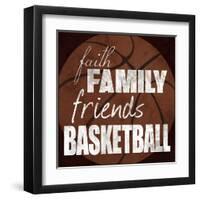 Basketball Friends-Lauren Gibbons-Framed Art Print