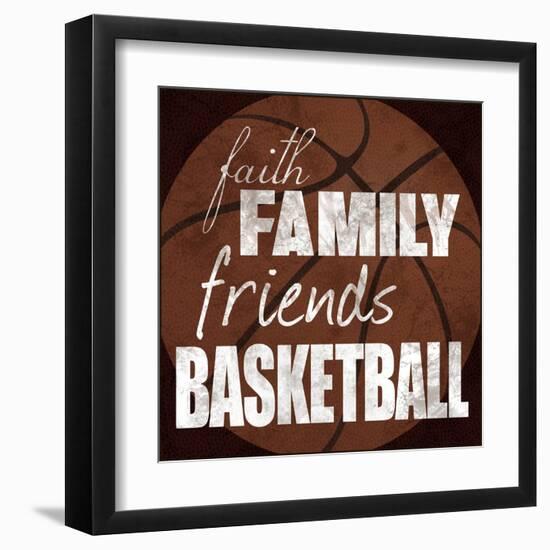 Basketball Friends-Lauren Gibbons-Framed Art Print