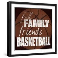 Basketball Friends-Lauren Gibbons-Framed Art Print