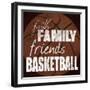 Basketball Friends-Lauren Gibbons-Framed Art Print