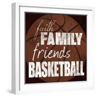 Basketball Friends-Lauren Gibbons-Framed Art Print