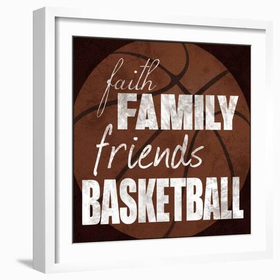 Basketball Friends-Lauren Gibbons-Framed Art Print