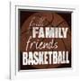 Basketball Friends-Lauren Gibbons-Framed Art Print