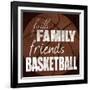 Basketball Friends-Lauren Gibbons-Framed Art Print