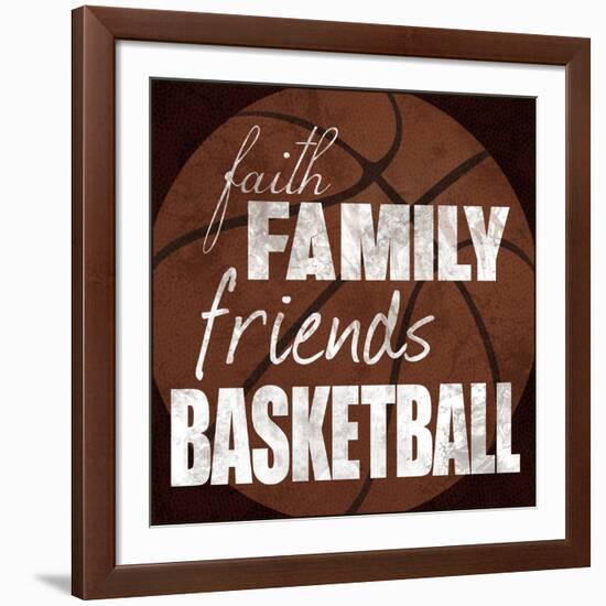 Basketball Friends-Lauren Gibbons-Framed Art Print