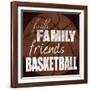 Basketball Friends-Lauren Gibbons-Framed Art Print