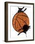 Basketball Fun Drip-Yass Naffas Designs-Framed Art Print