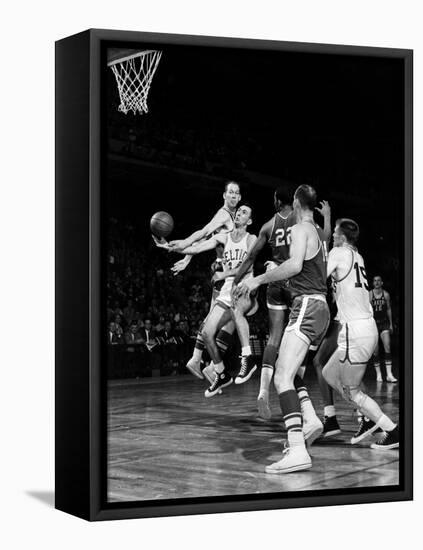 Basketball Game, c1960-null-Framed Stretched Canvas