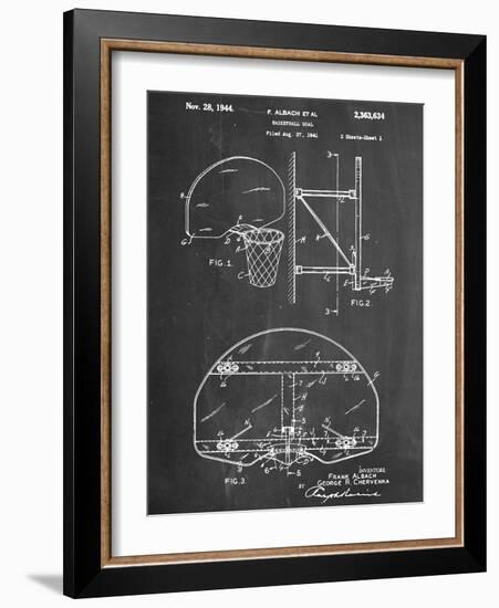 Basketball Goal Patent-null-Framed Art Print