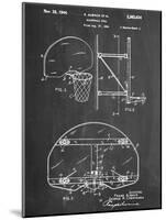 Basketball Goal Patent-null-Mounted Art Print