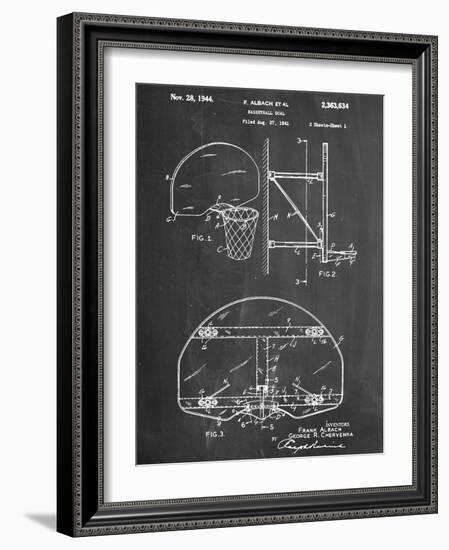 Basketball Goal Patent-null-Framed Art Print