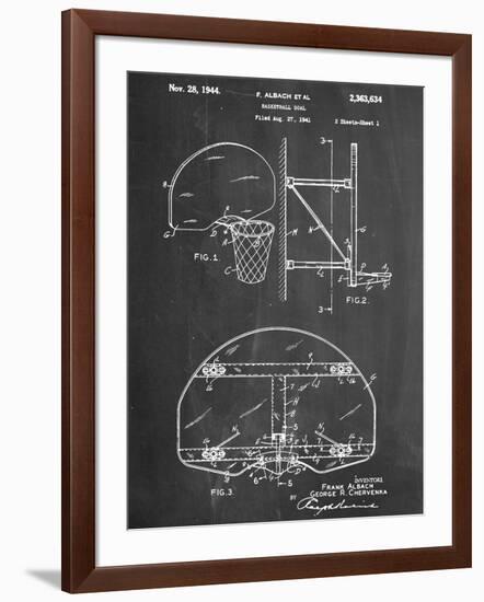 Basketball Goal Patent-null-Framed Art Print