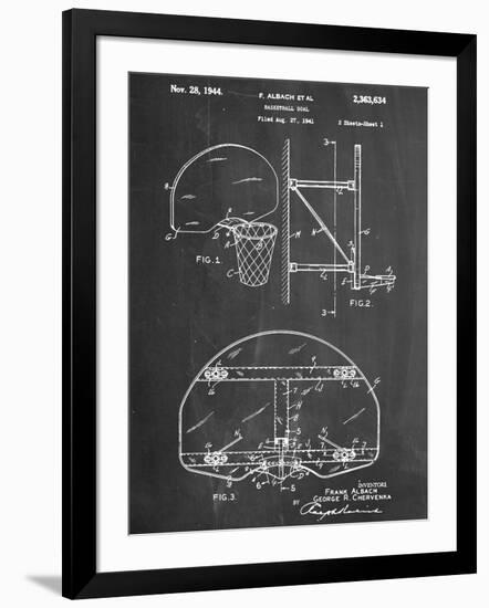 Basketball Goal Patent-null-Framed Art Print