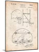 Basketball Goal Patent-Cole Borders-Mounted Art Print